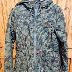 Columbia Green Camouflage Jacket
